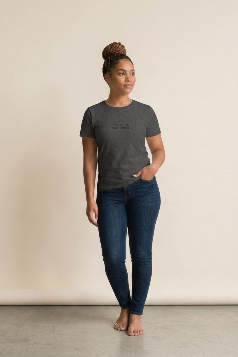 you can do hard things - dark grey heather