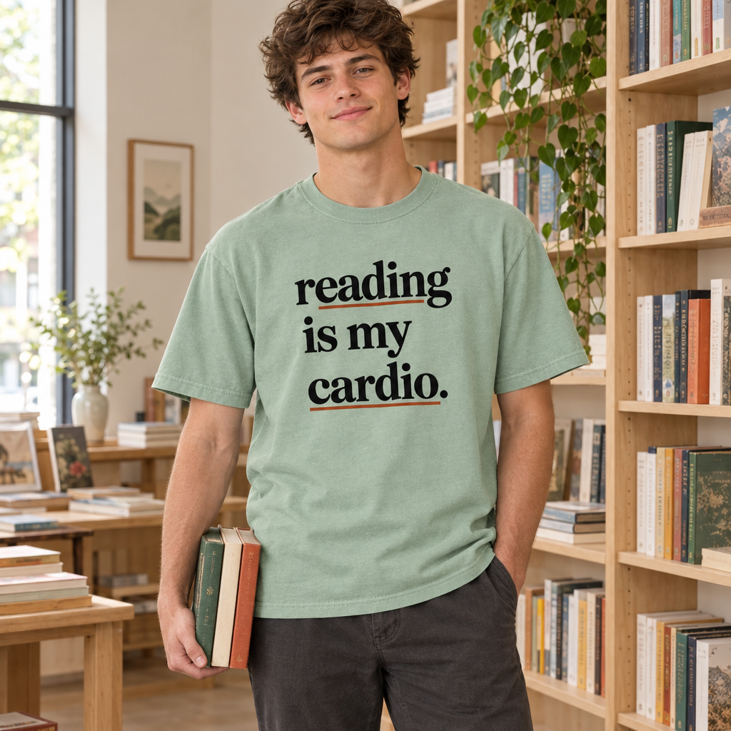 reading is my cardio. t-shirt