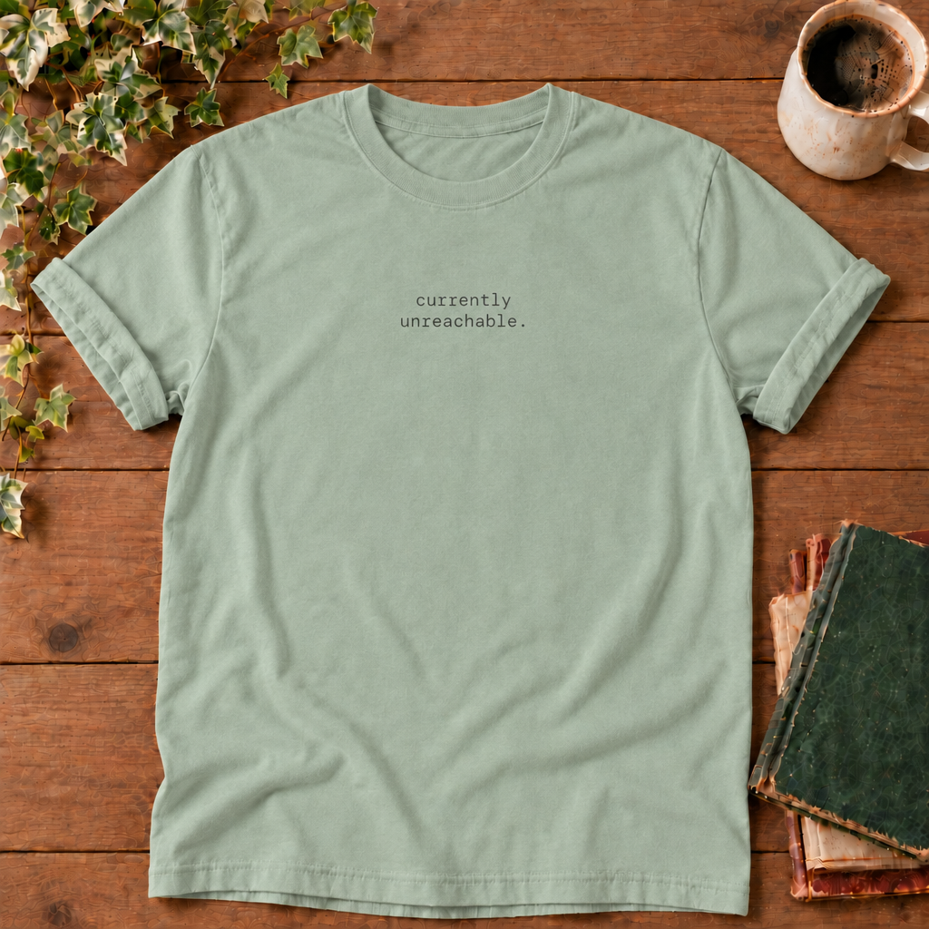 Currently unreachable. Bay t-shirt flat lay