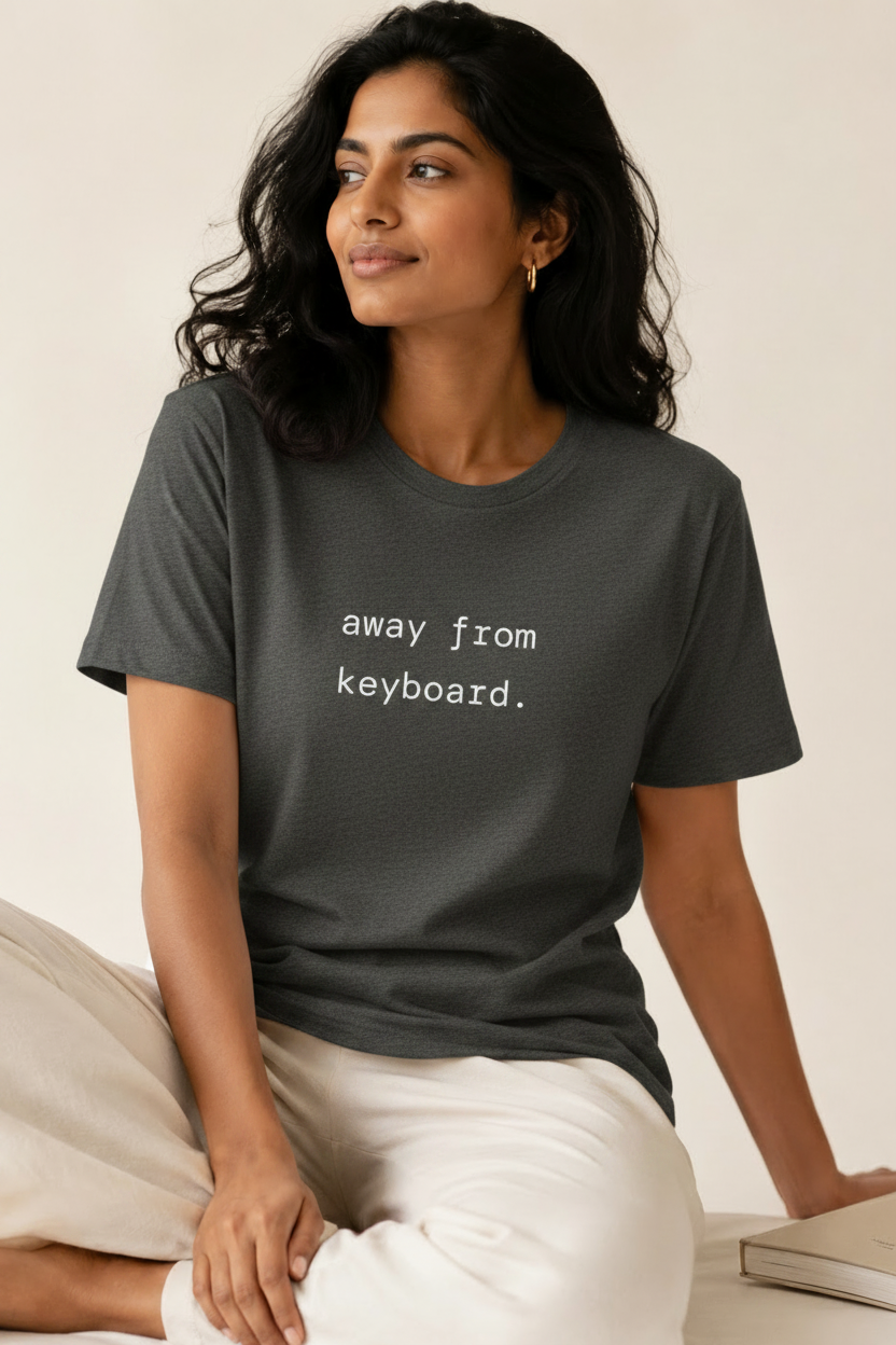 away from keyboard - dark grey heather