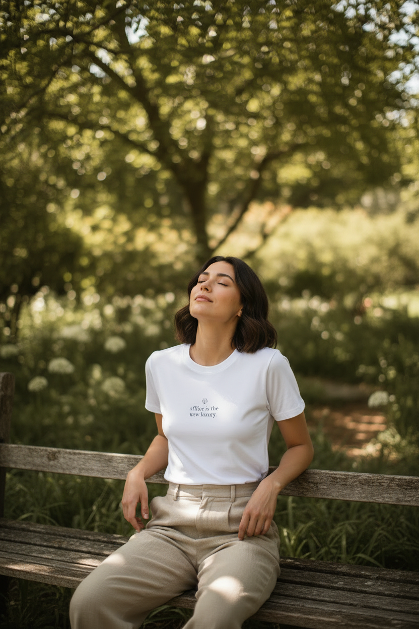 offline is the new luxury - botanical garden lifestyle