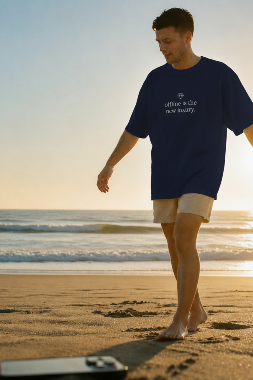 offline is the new luxury - true navy
