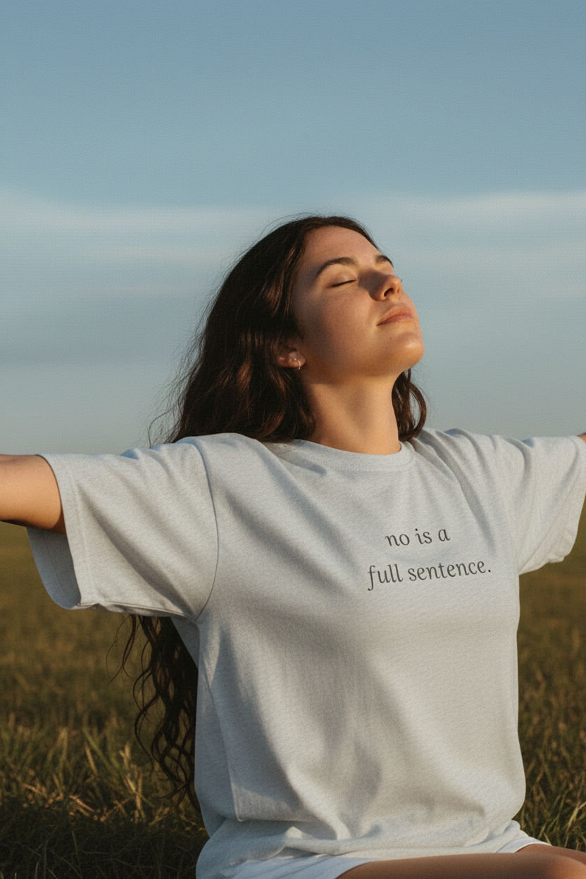 no is a full sentence - athletic heather