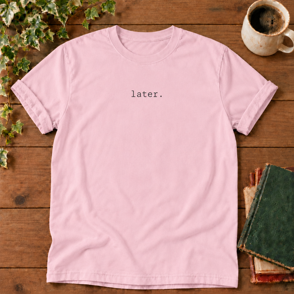Later Blossom Comfort Colors 1717 flat lay