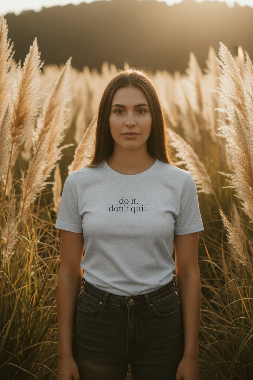 do it don't quit - athletic heather