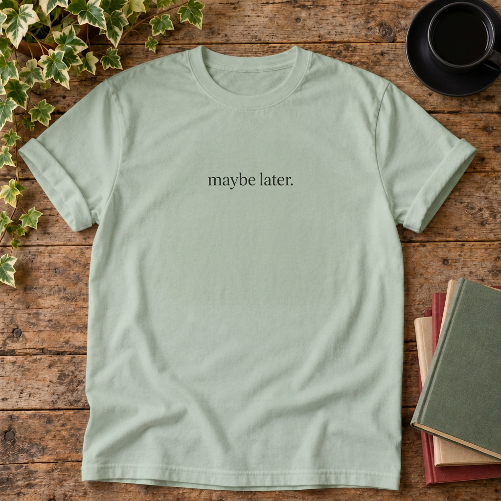 Maybe later. Bay rustic flat lay