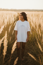 touch grass. — pampas field white CC relaxed fit lifestyle editorial