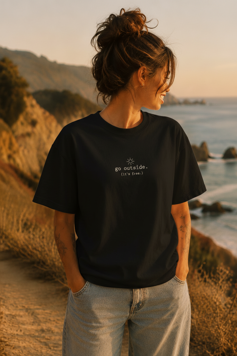 go outside - black