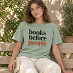 books before people. t-shirt