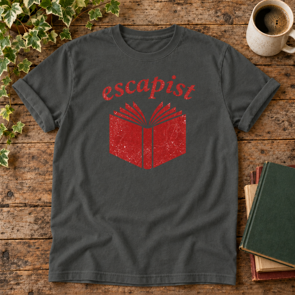 Escapist Pepper t-shirt flat lay
