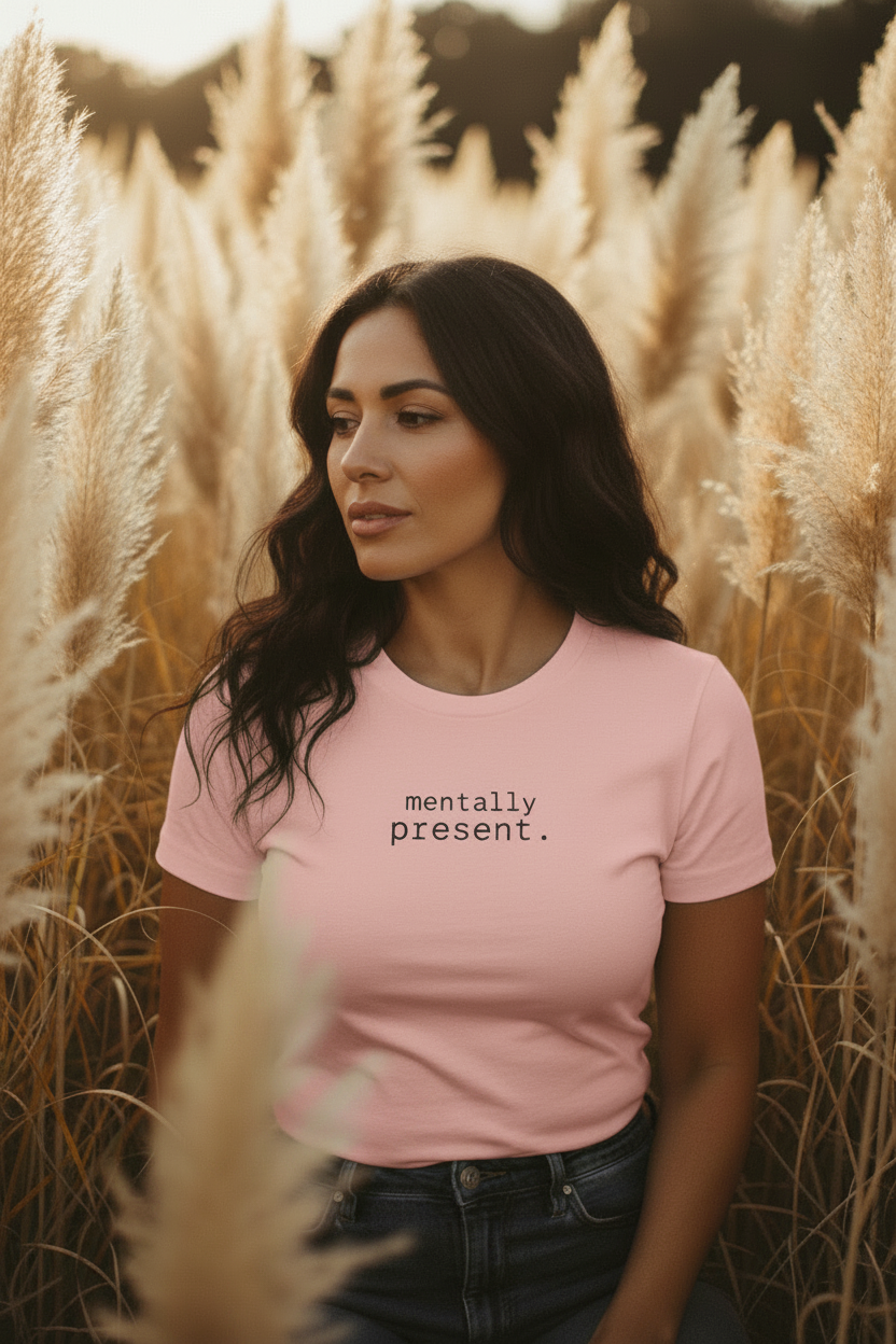 mentally present - pink