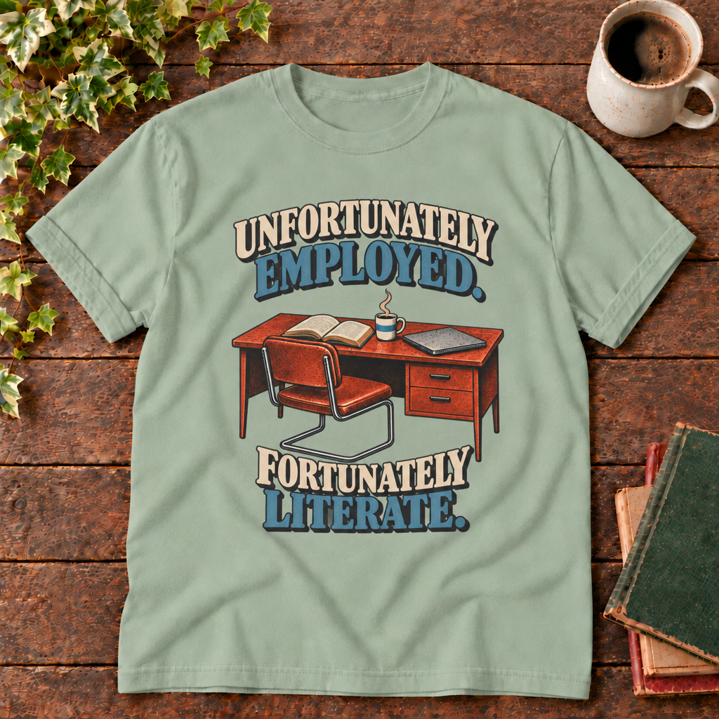 Bay unfortunately employed fortunately literate tee flat lay