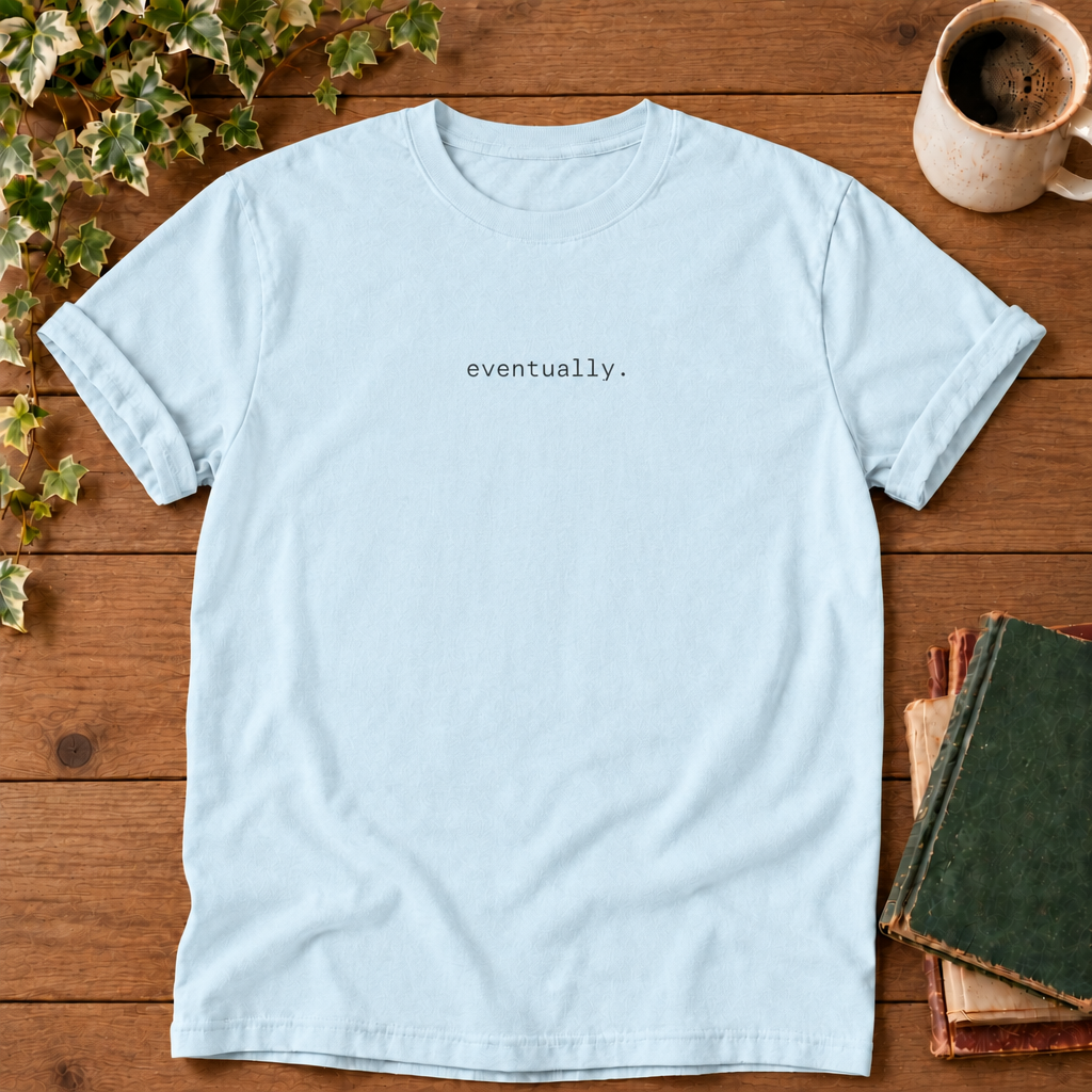 Eventually Chambray Comfort Colors flat lay