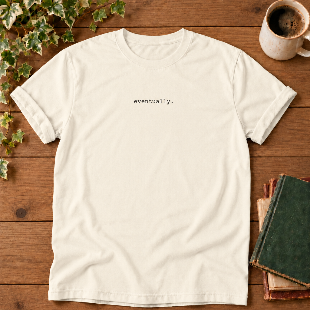 Eventually Ivory Comfort Colors flat lay