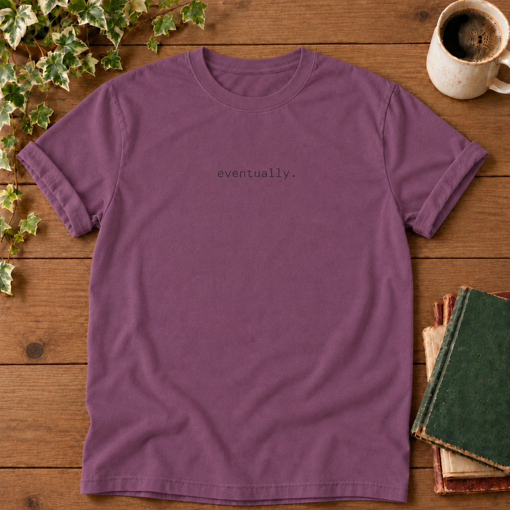 Eventually Berry Comfort Colors flat lay