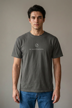Young adult man wearing Pepper no notifications minimalist t-shirt