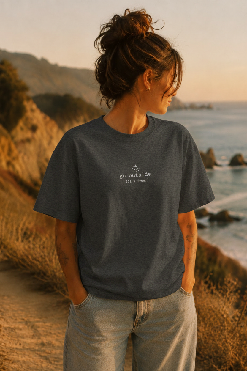 go outside - dark grey heather