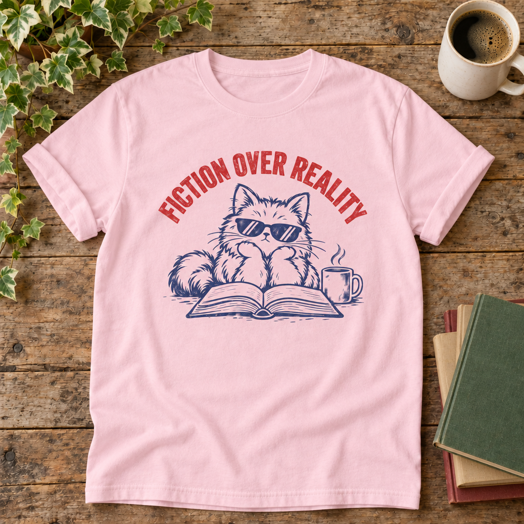 Fiction over reality Blossom t-shirt flat lay