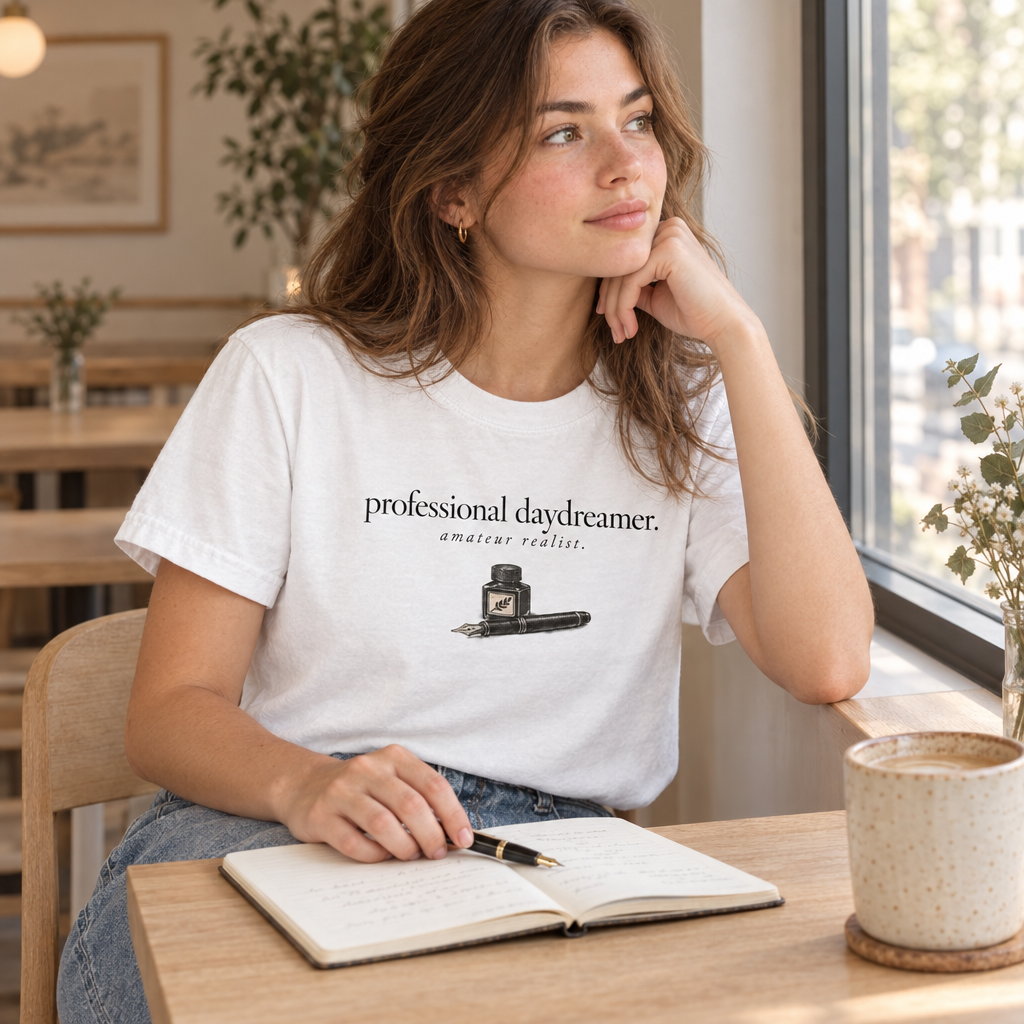 professional daydreamer. t-shirt