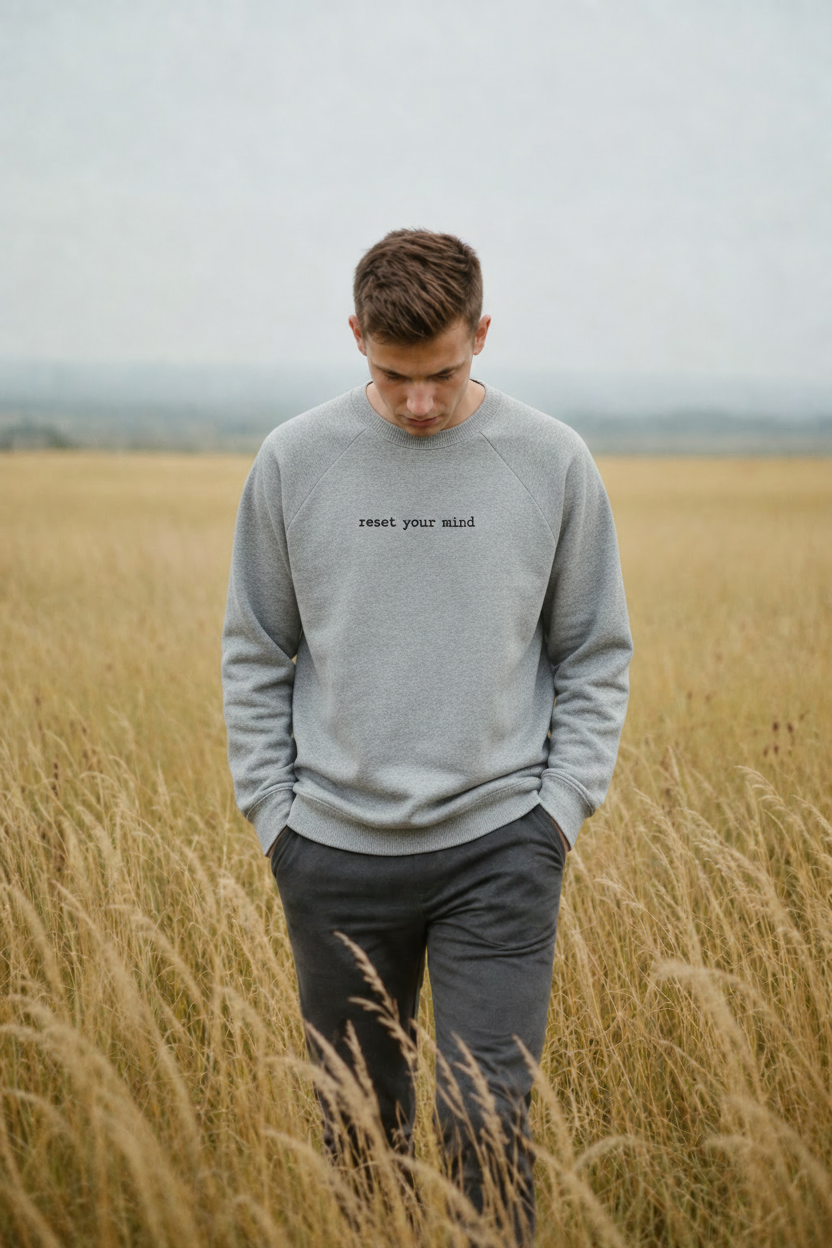 Grey Tri-Blend lifestyle - black text
