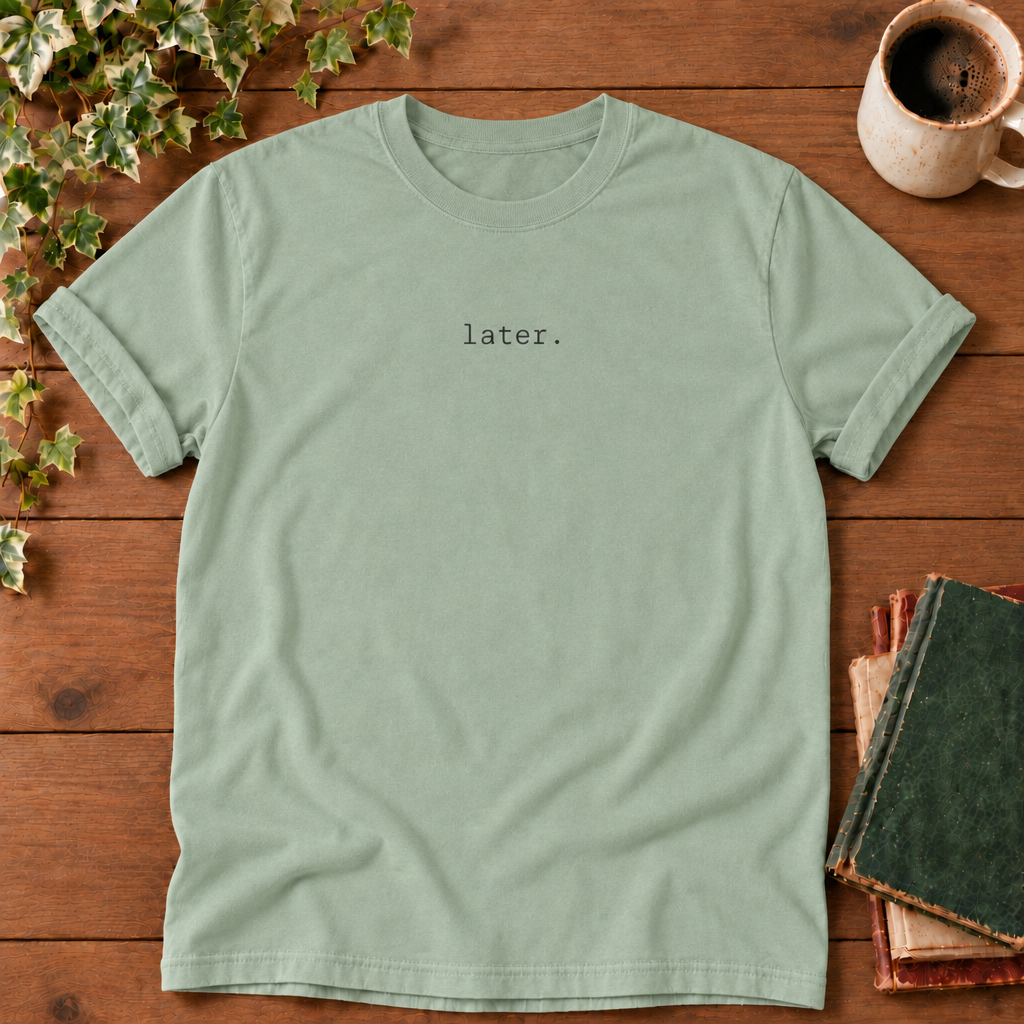 Later Bay Comfort Colors 1717 flat lay
