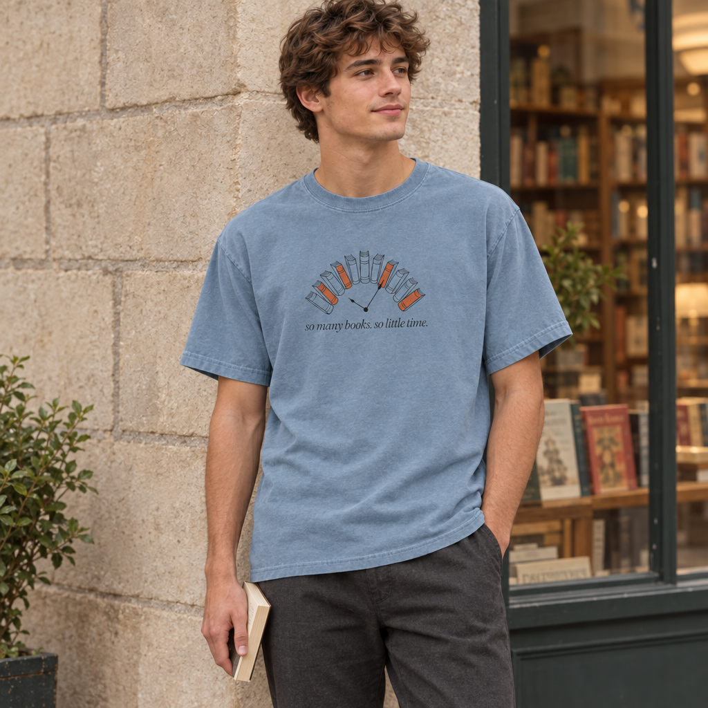 so many books, so little time. t-shirt