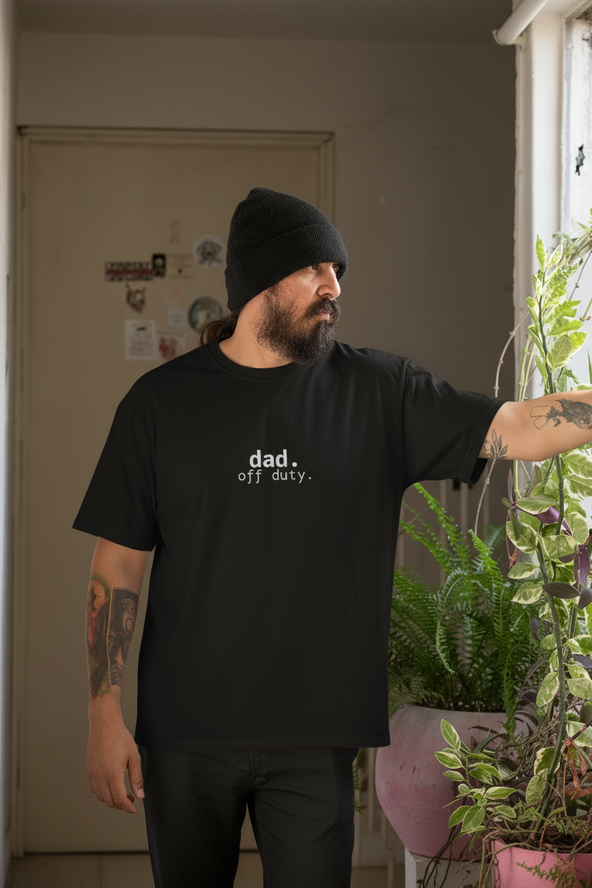 Dad off duty relaxed fit CC 1717 - window black tee model