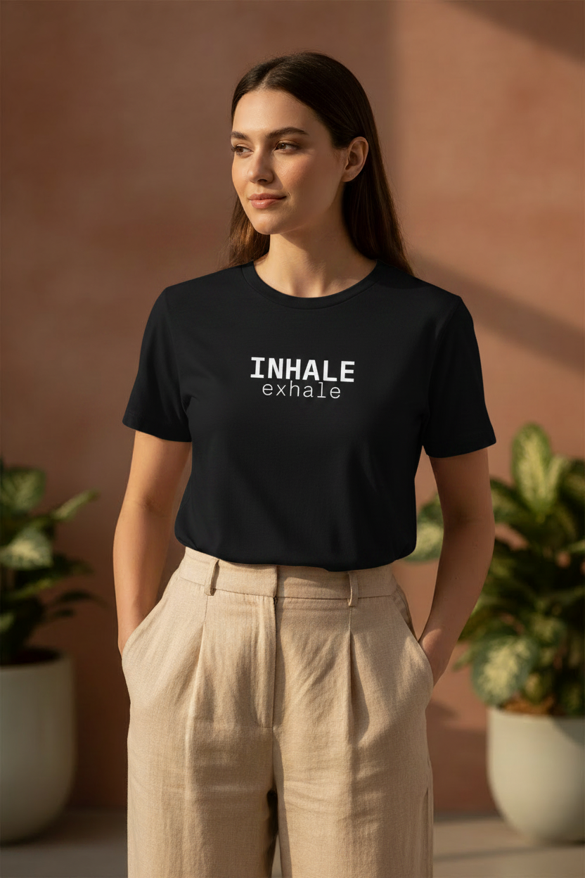 inhale exhale - black