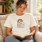 read more, rush less. t-shirt