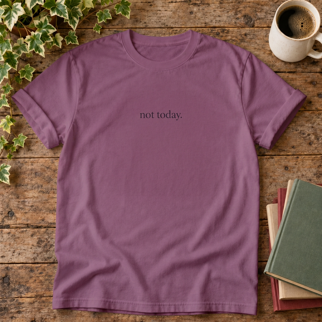 Not today. Berry rustic flat lay
