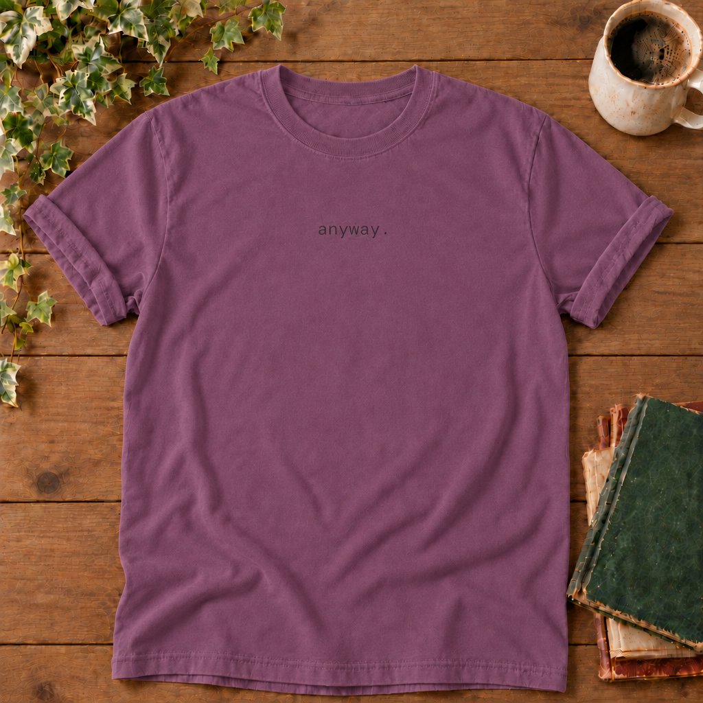 Anyway Berry Comfort Colors 1717 flat lay