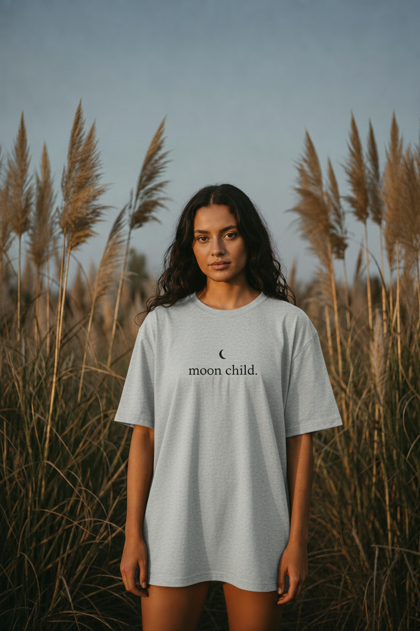 moon child - athletic heather