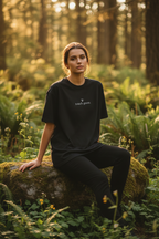 touch grass. — forest black CC relaxed fit lifestyle editorial
