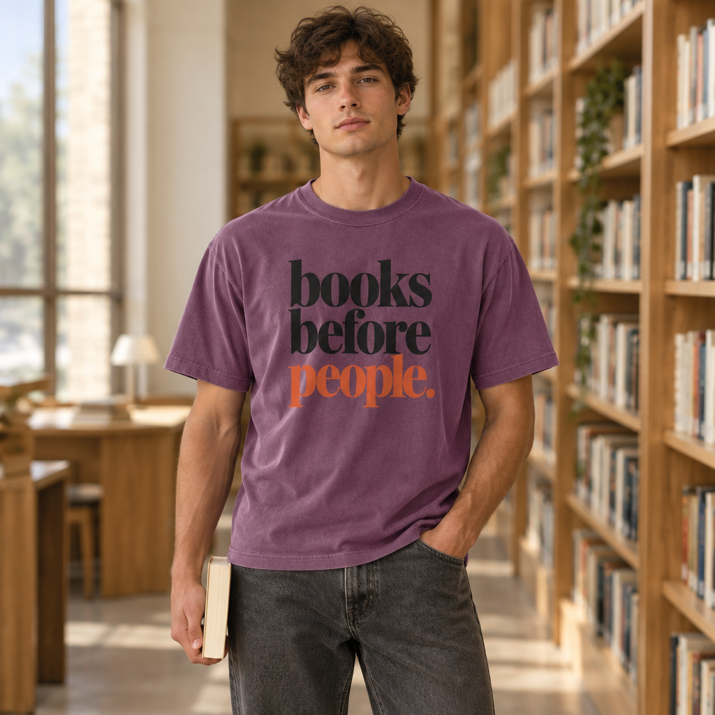 books before people. t-shirt