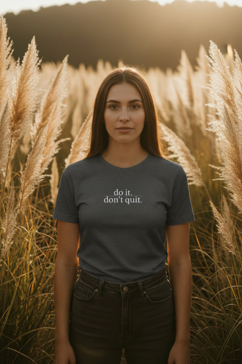 do it don't quit - dark grey heather