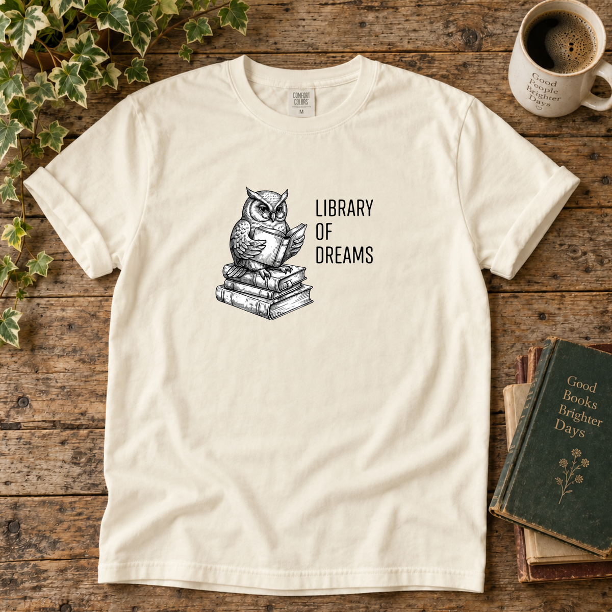 library of dreams. t-shirt