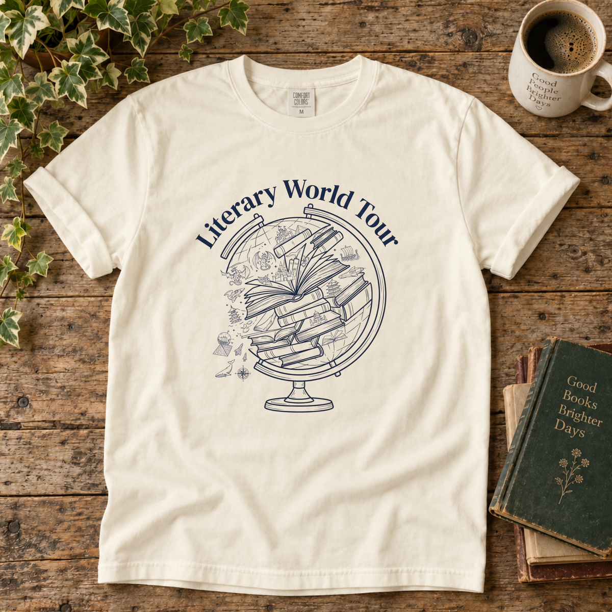 literary world tour. t-shirt