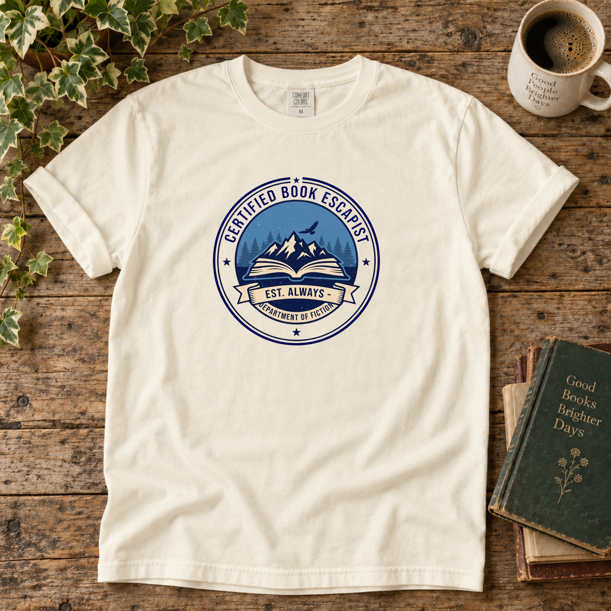 certified book escape artist. t-shirt