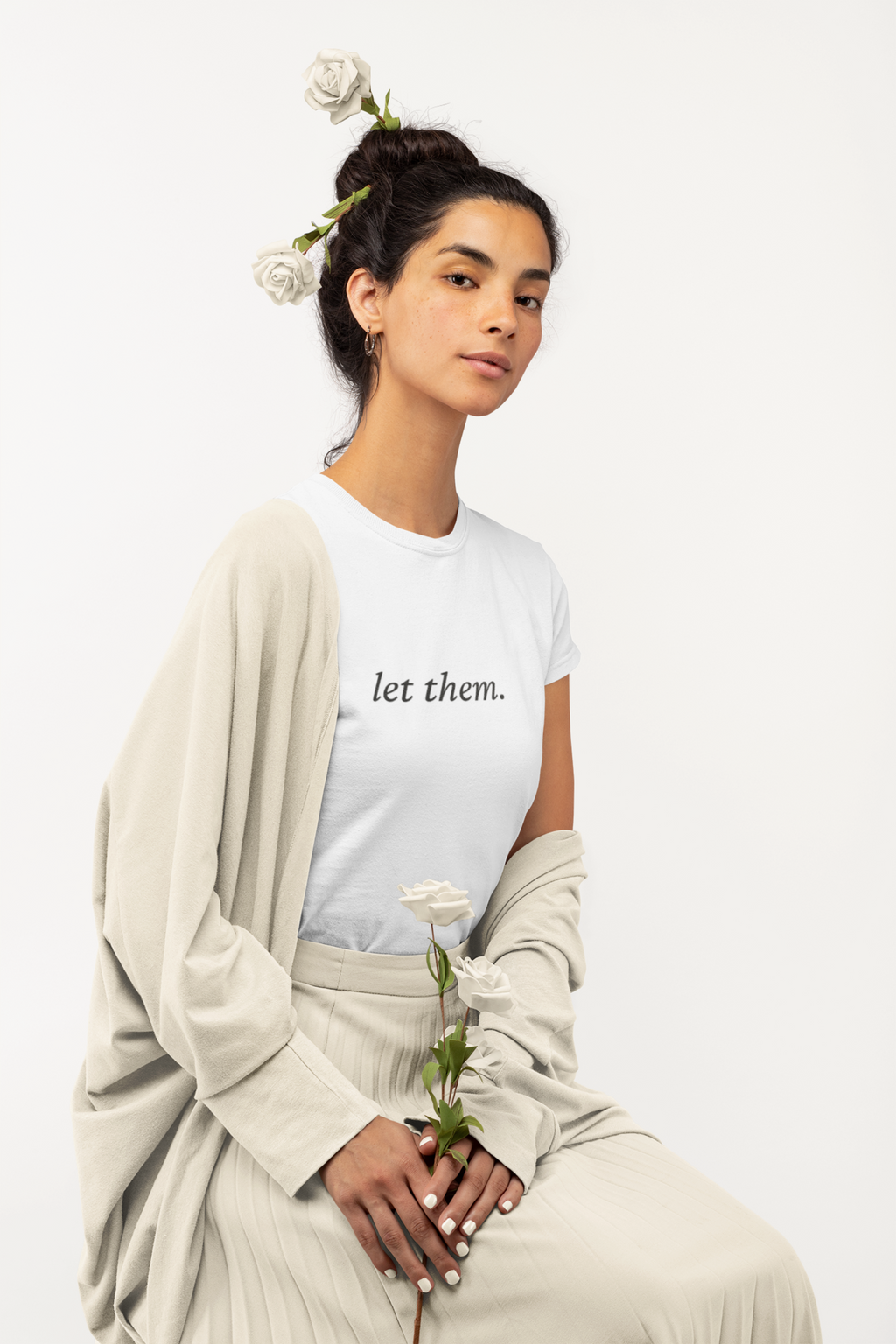 Let Them. T-Shirt | Minimalist Aesthetic | Regular Fit