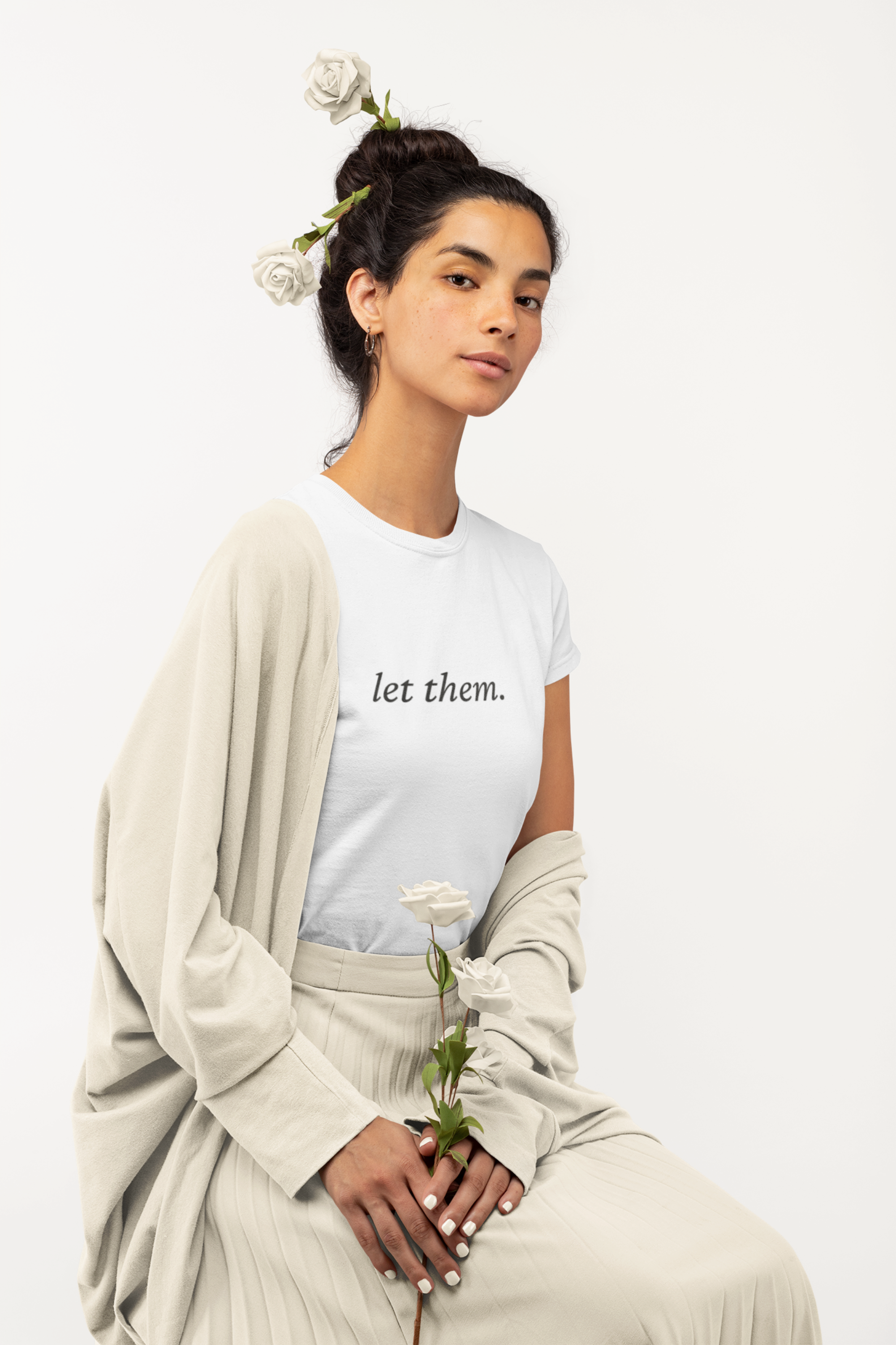 Let Them. T-Shirt | Minimalist Aesthetic | Regular Fit