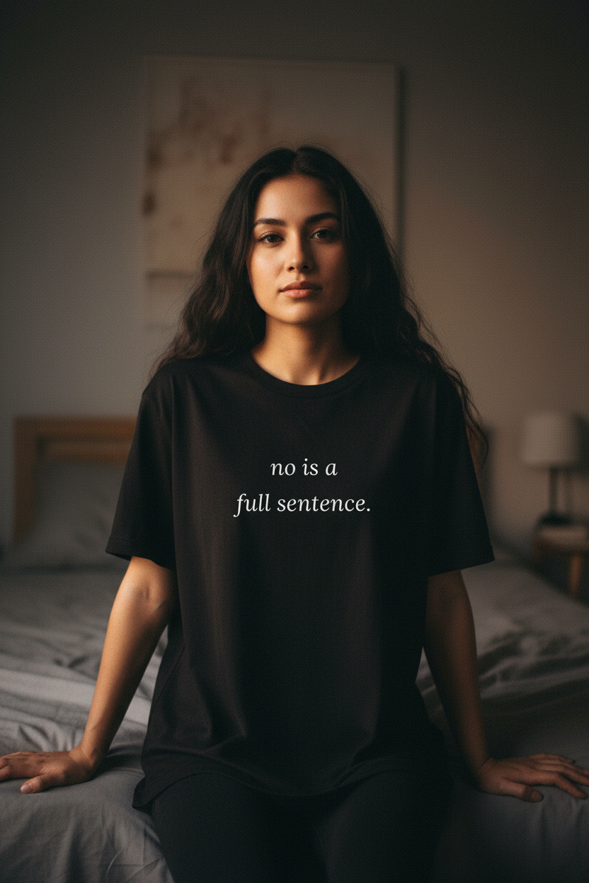 no is a full sentence. t-shirt | regular fit
