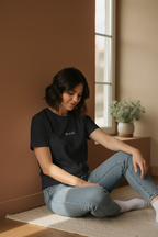 oh well. black tee — alternative pose