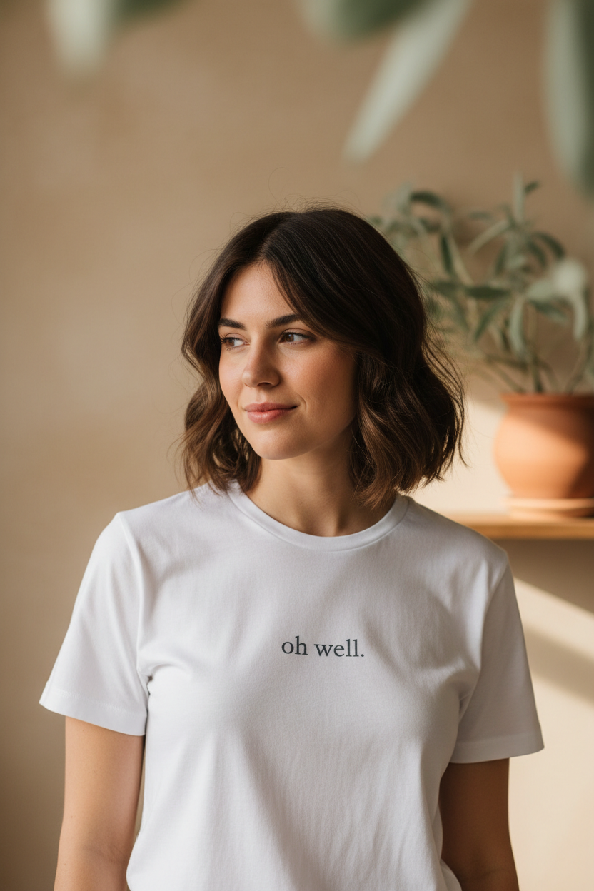 oh well. tee — Pinterest lifestyle image
