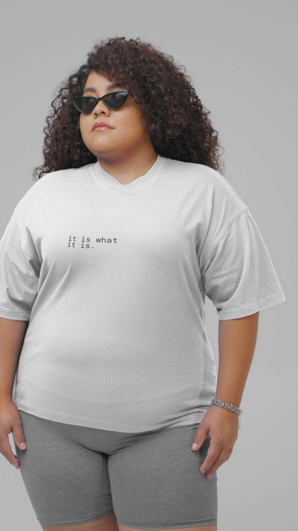 It Is What It Is. T-Shirt | Minimalist Text | Regular Fit