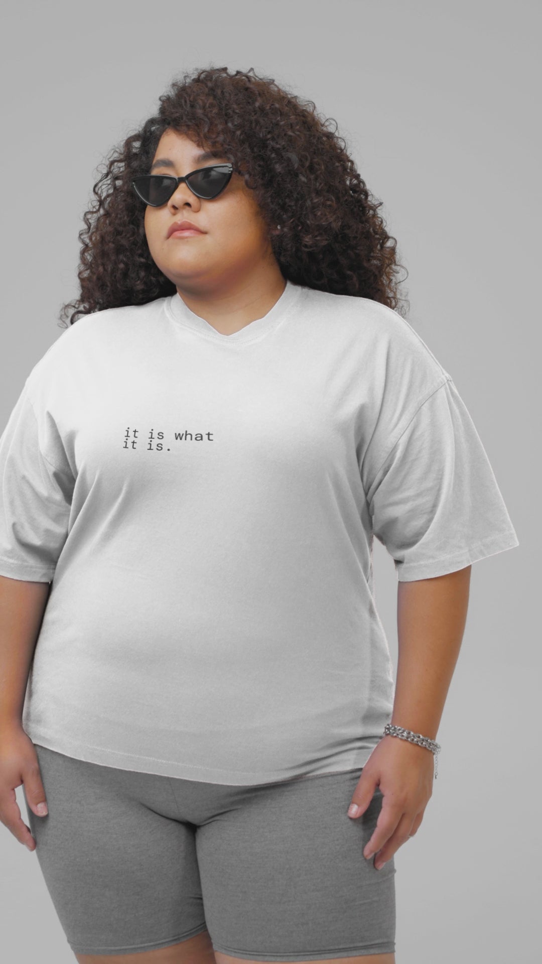 It Is What It Is. T-Shirt | Minimalist Text | Regular Fit