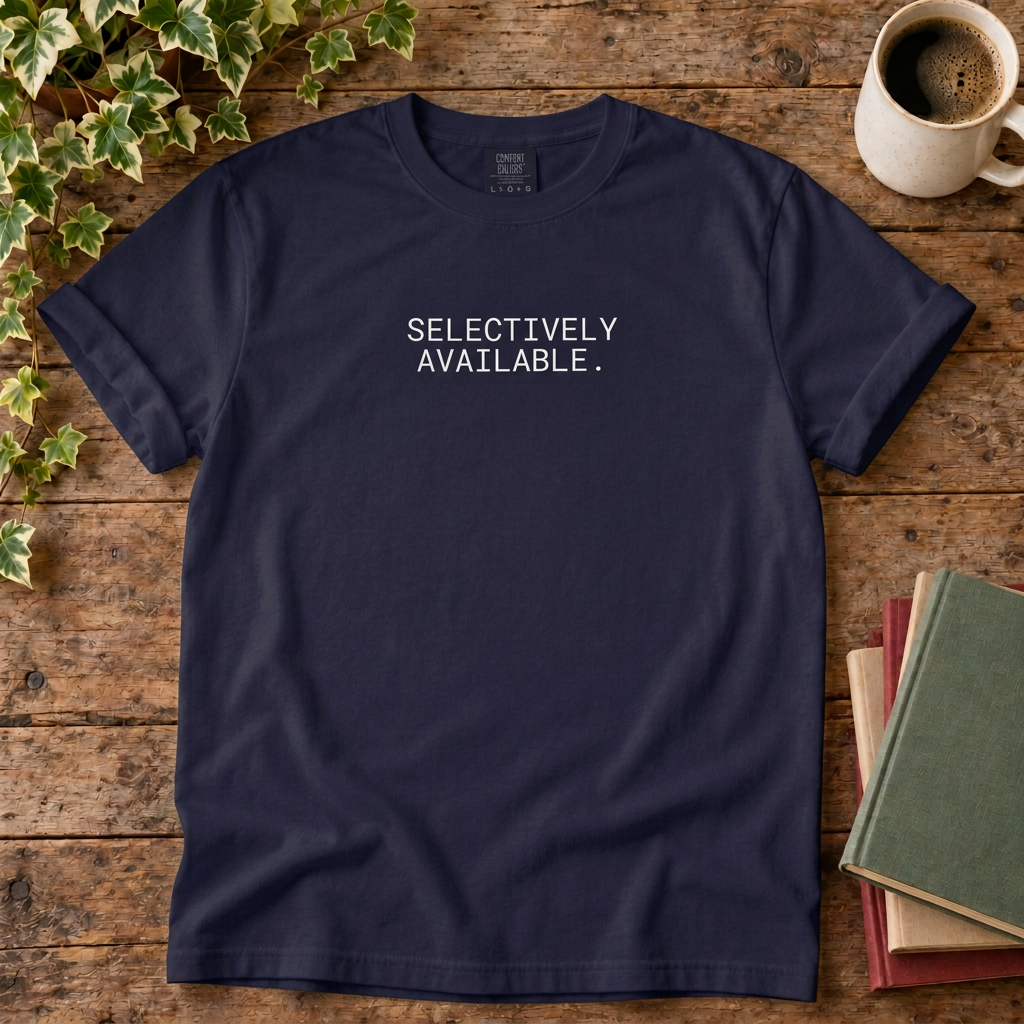 Selectively available T-shirt in True Navy