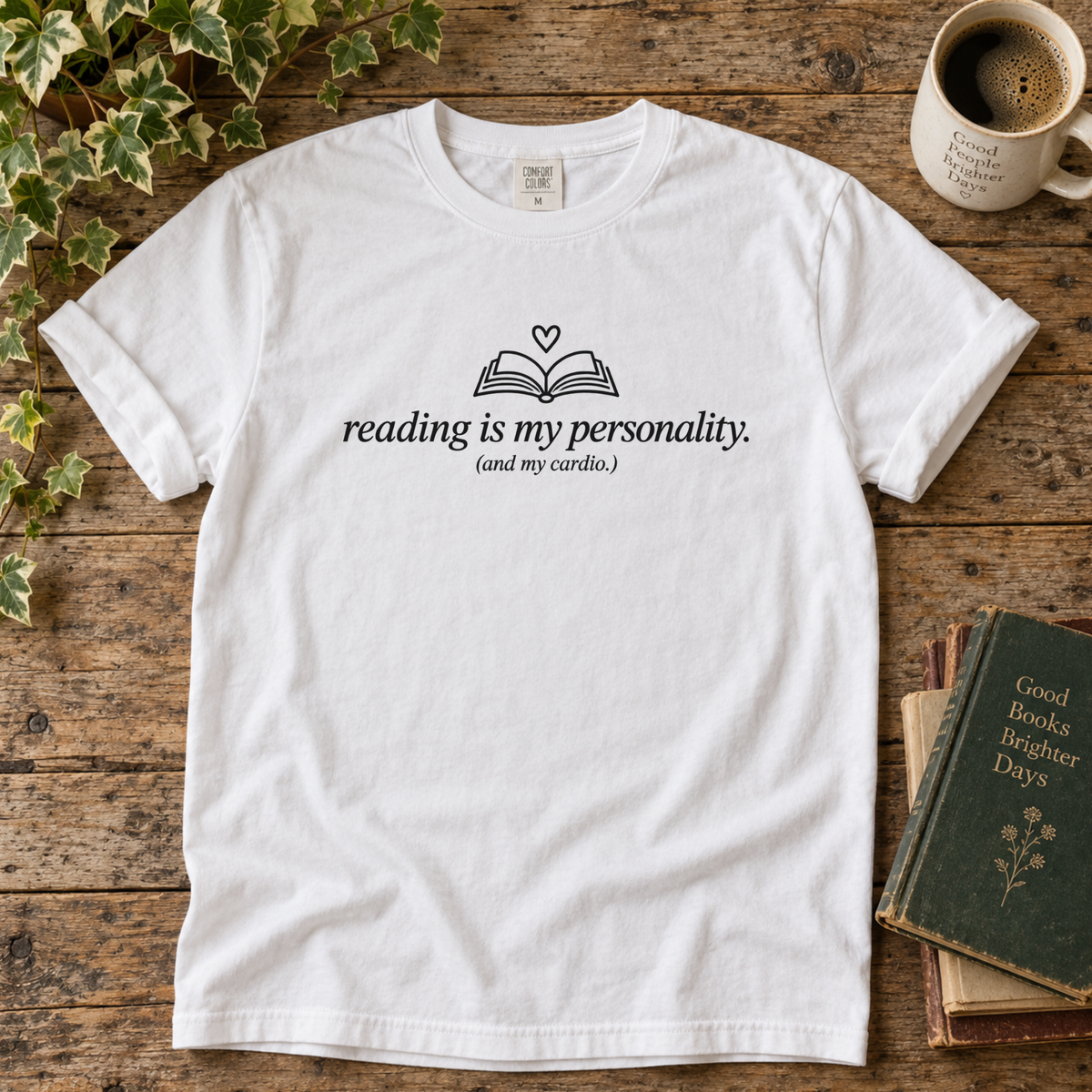 reading is my personality. t-shirt