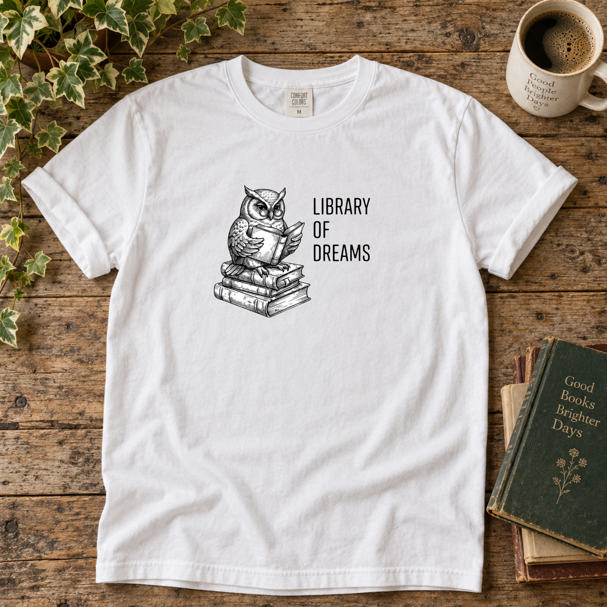 library of dreams. t-shirt