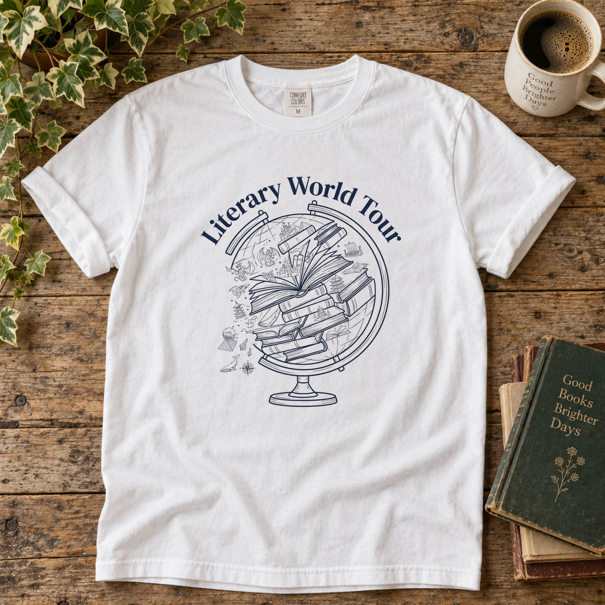 literary world tour. t-shirt