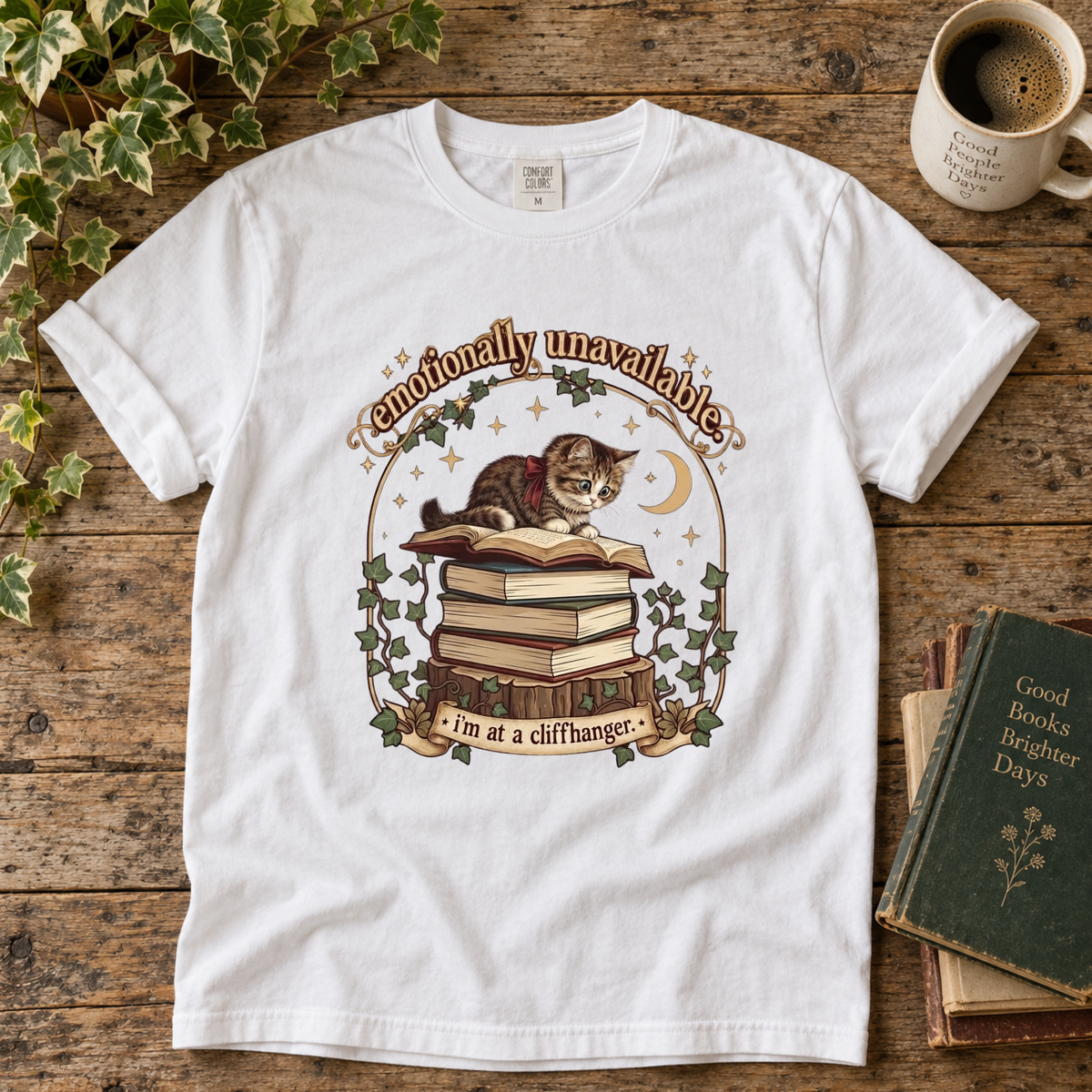 emotionally unavailable cat. t-shirt
